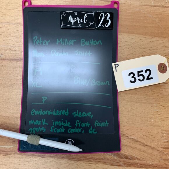 Peter Millar Plaid Shirt Men XL Extra Large Crown Vintage Button Down Blue/Brown - Picture 12 of 13